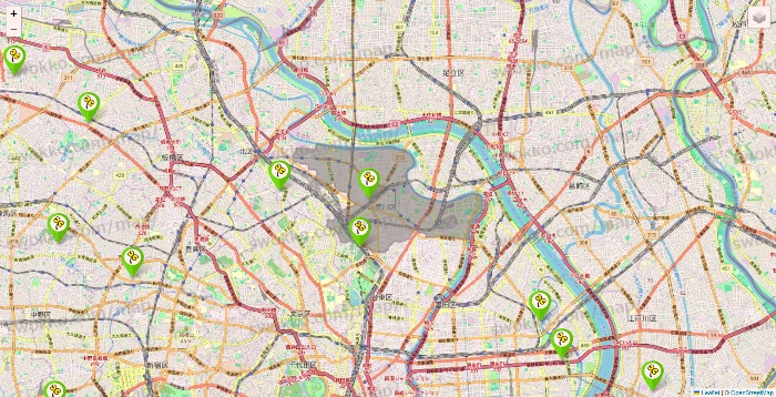 東京都のケア21の施設地図