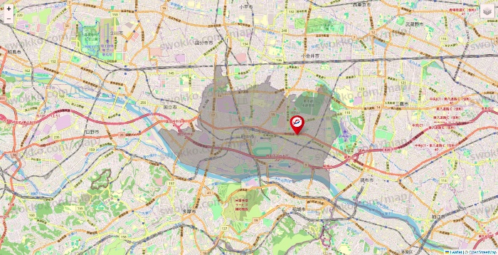 東京都の釣具のキャスティングの店舗地図