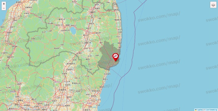 福島県の釣具のキャスティングの店舗地図