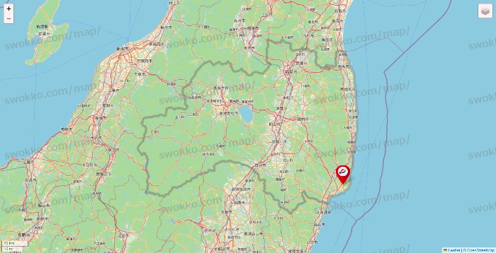 福島県の釣具のキャスティングの店舗地図