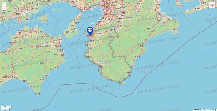 和歌山県のセントラルスポーツの店舗地図