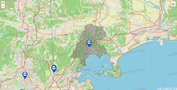 宮城県のセントラルスポーツの店舗地図