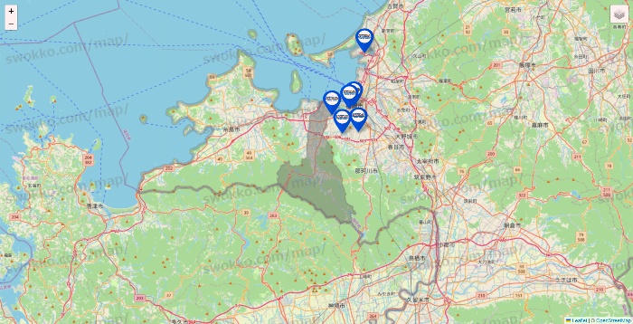 福岡県のセントラルスポーツの店舗地図