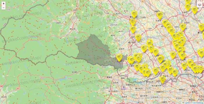 埼玉県のチョコザップの店舗地図