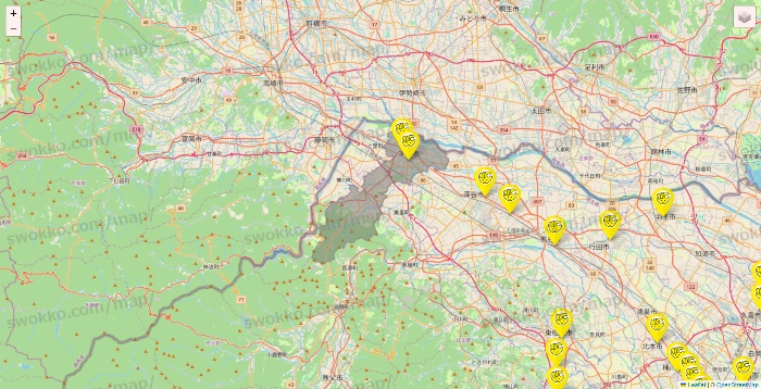 埼玉県のチョコザップの店舗地図
