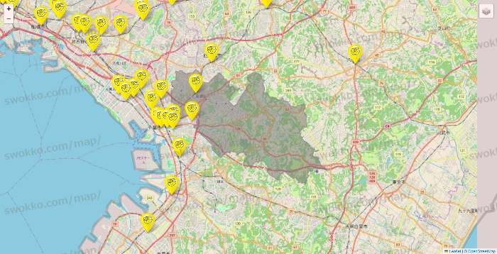千葉県のチョコザップの店舗地図