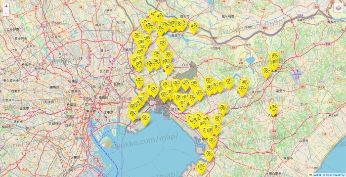 千葉県のチョコザップの店舗地図