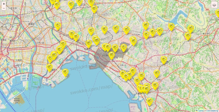 千葉県のチョコザップの店舗地図