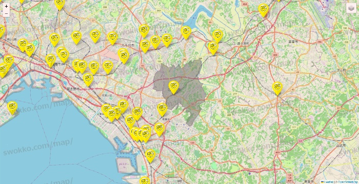 千葉県のチョコザップの店舗地図