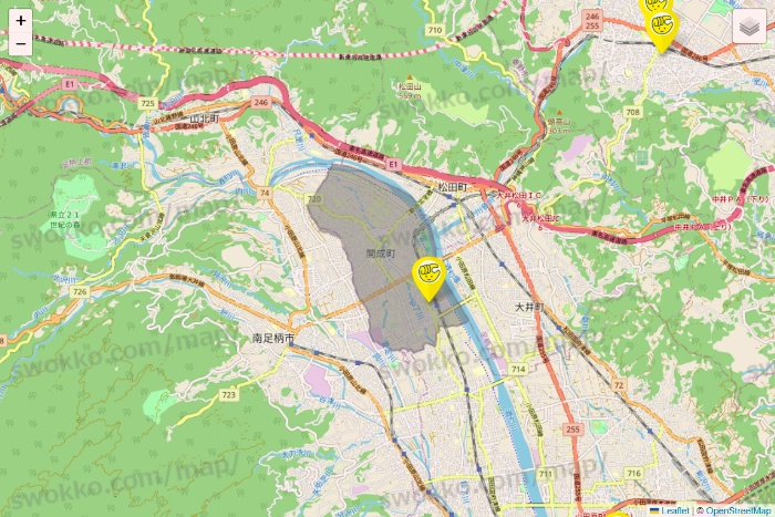 神奈川県のチョコザップの店舗地図