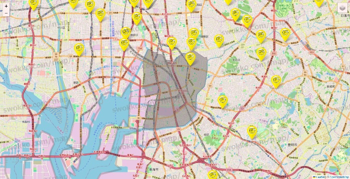 愛知県のチョコザップの店舗地図