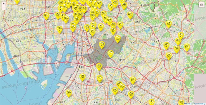 愛知県のチョコザップの店舗地図