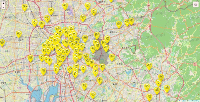 愛知県のチョコザップの店舗地図