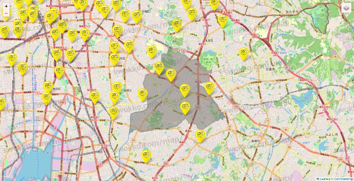 愛知県のチョコザップの店舗地図