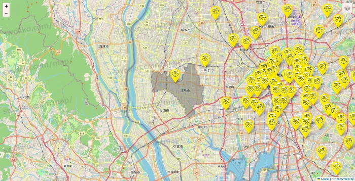 愛知県のチョコザップの店舗地図
