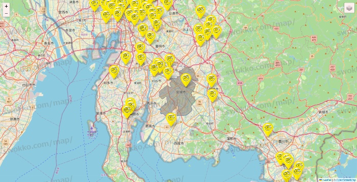 愛知県のチョコザップの店舗地図