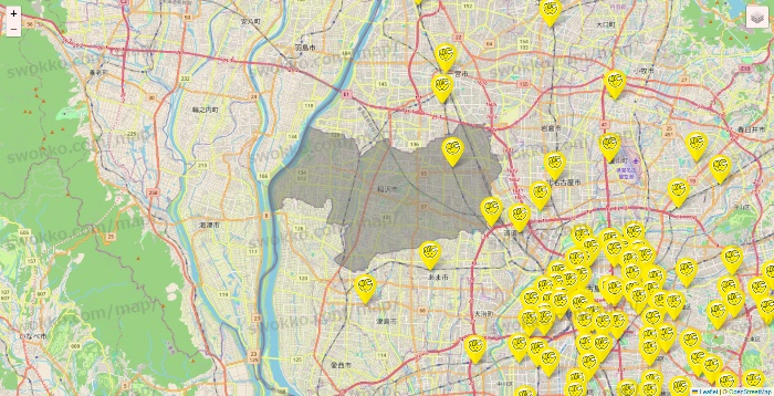 愛知県のチョコザップの店舗地図