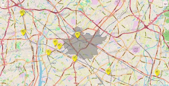 愛知県のチョコザップの店舗地図