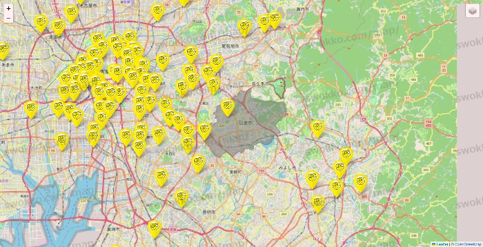 愛知県のチョコザップの店舗地図