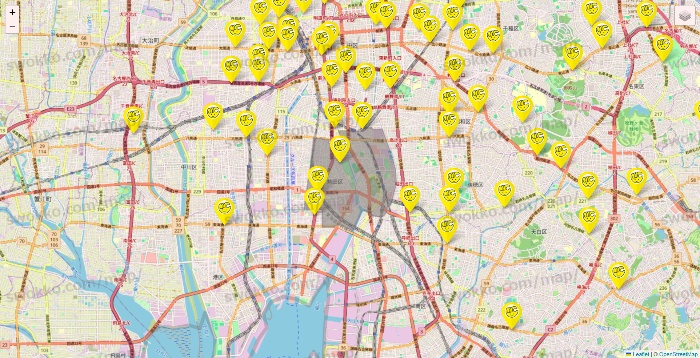愛知県のチョコザップの店舗地図