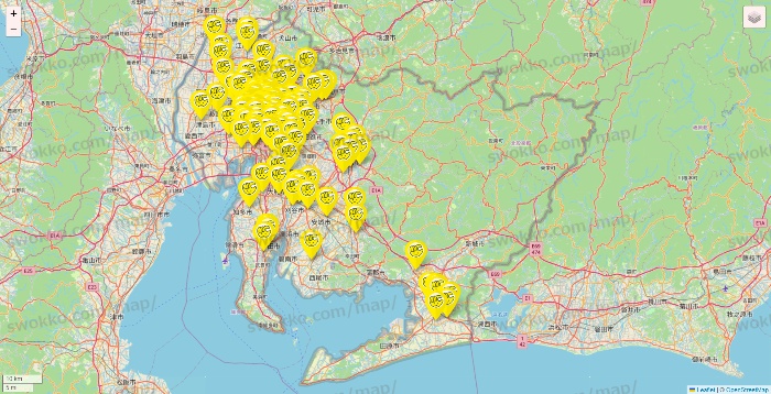 愛知県のチョコザップの店舗地図