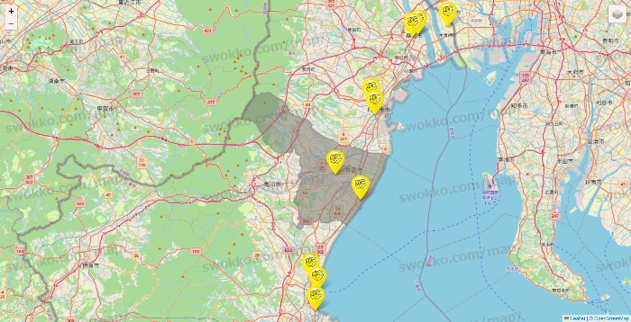 三重県のチョコザップの店舗地図