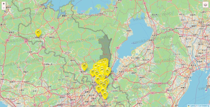京都府のチョコザップの店舗地図