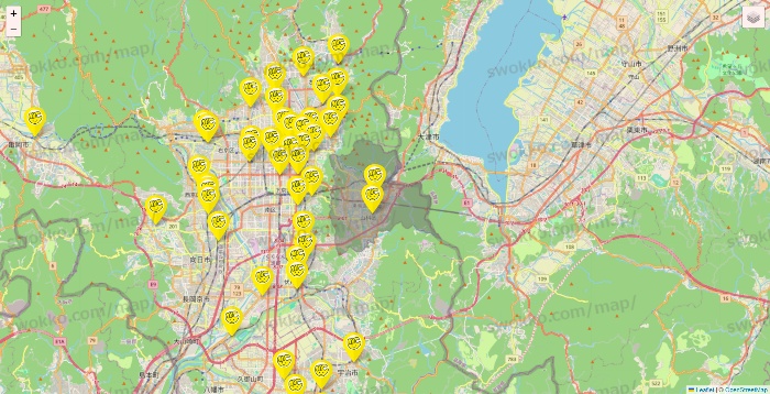 京都府のチョコザップの店舗地図