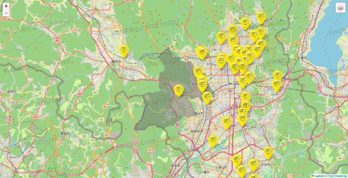 京都府のチョコザップの店舗地図