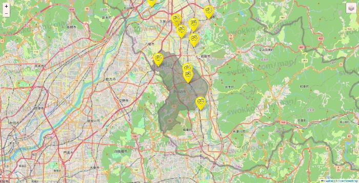 京都府のチョコザップの店舗地図