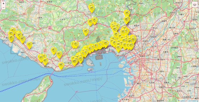 兵庫県のチョコザップの店舗地図