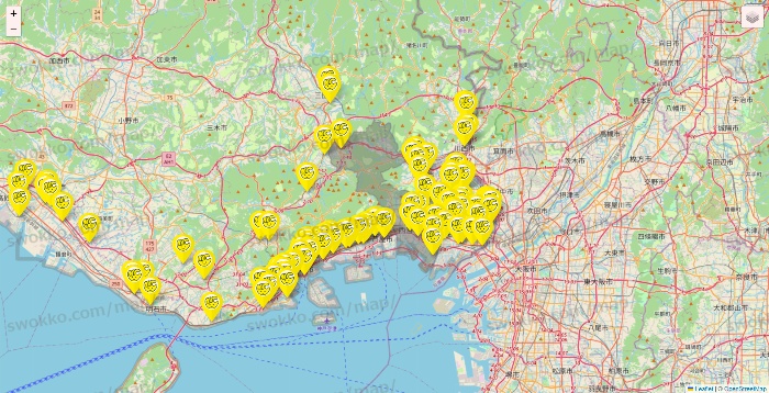 兵庫県のチョコザップの店舗地図