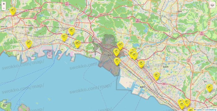 兵庫県のチョコザップの店舗地図