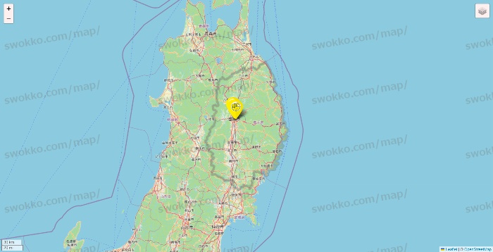 岩手県のチョコザップの店舗地図