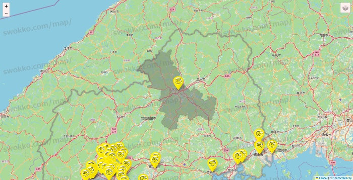 広島県のチョコザップの店舗地図