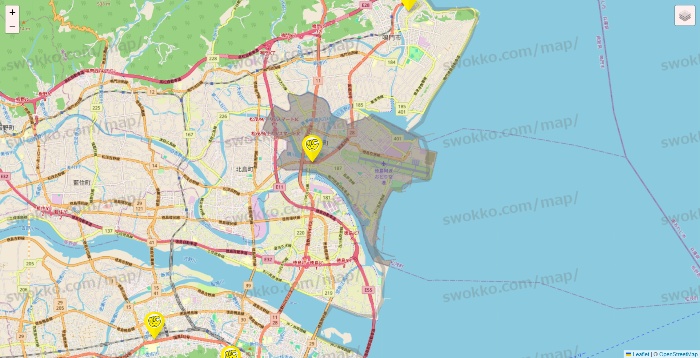 徳島県のチョコザップの店舗地図