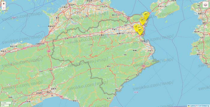 徳島県のチョコザップの店舗地図