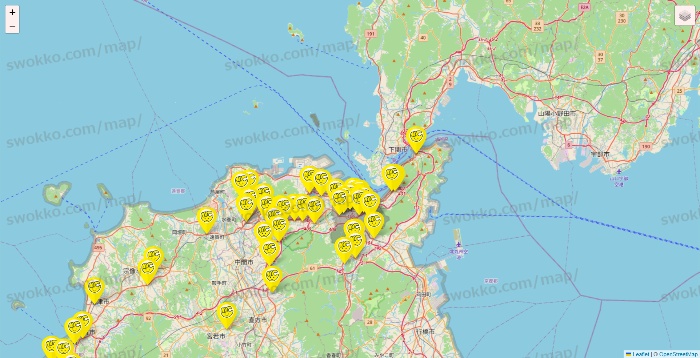福岡県のチョコザップの店舗地図