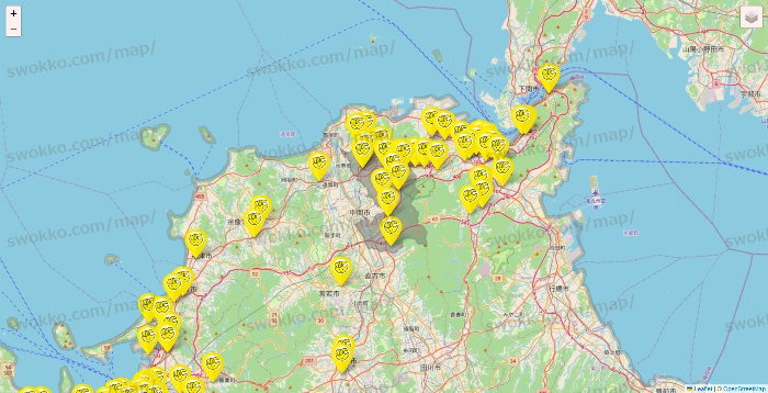 福岡県のチョコザップの店舗地図
