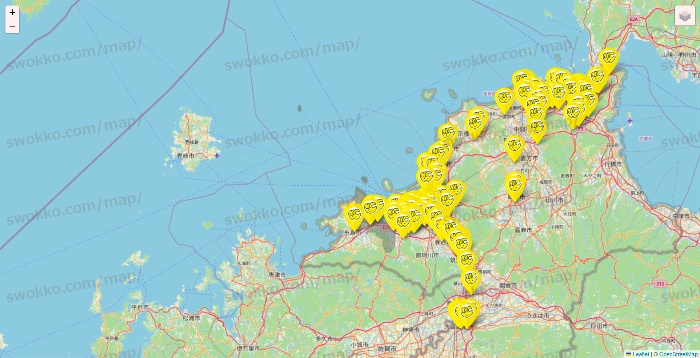 福岡県のチョコザップの店舗地図