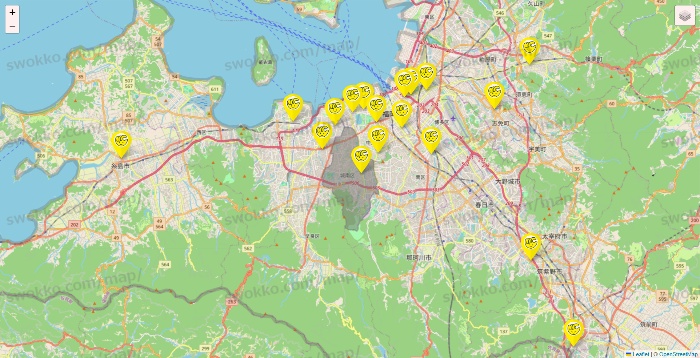 福岡県のチョコザップの店舗地図