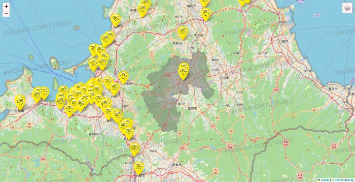 福岡県のチョコザップの店舗地図
