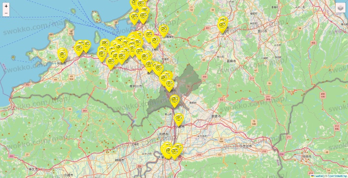 福岡県のチョコザップの店舗地図