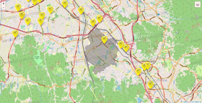 福岡県のチョコザップの店舗地図