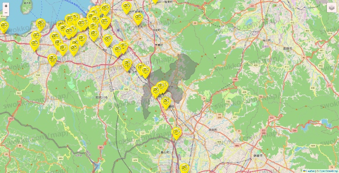 福岡県のチョコザップの店舗地図