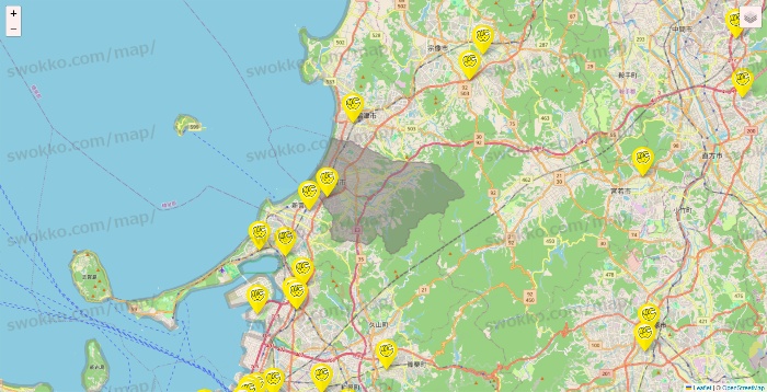 福岡県のチョコザップの店舗地図