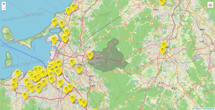 福岡県のチョコザップの店舗地図