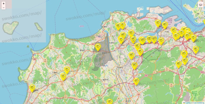 福岡県のチョコザップの店舗地図