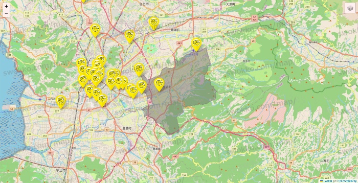 熊本県のチョコザップの店舗地図