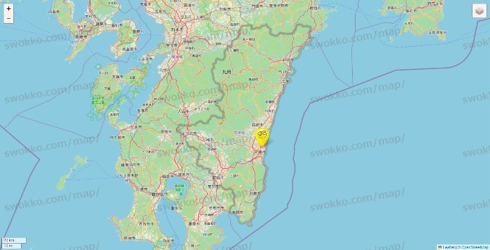 宮崎県のチョコザップの店舗地図